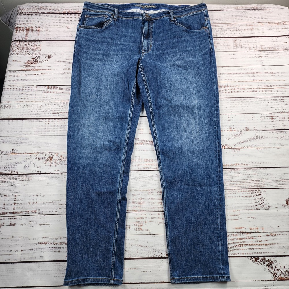 Tommy Bahama Indigo Palms Jeans Men's 44x34 Blue Straight Leg Stretch Denim